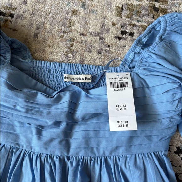 Abercrombie Blue Summer Dress BNWT - Picture 2 of 9